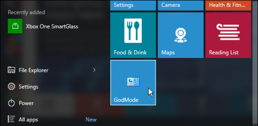 What is God mode in Windows God Mode