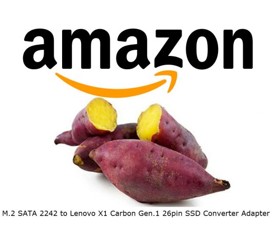 Amazon has lost its mind-Sweet potato instead of SATA to SSD Converter?